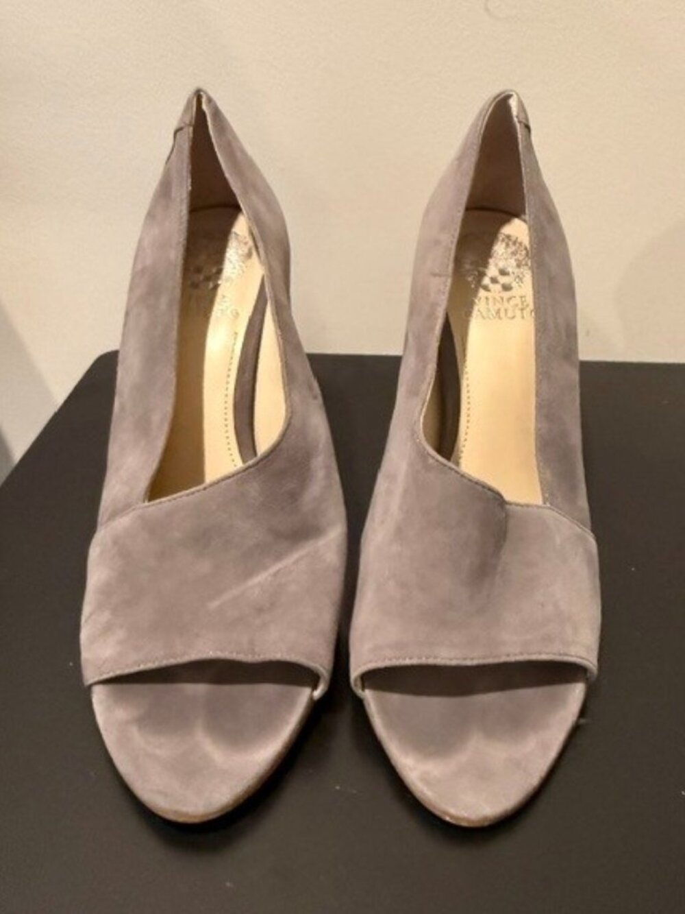 Vince Camuto Grey Sude 4" heel